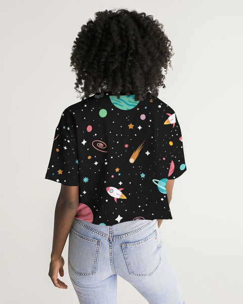 Out of This World Women's Lounge Cropped Tee