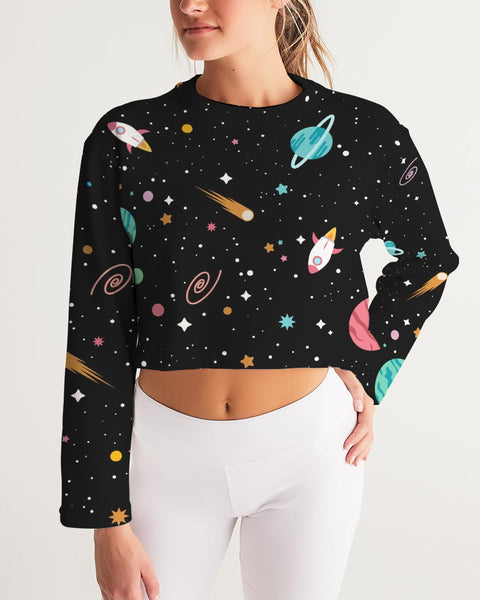 Out of This World Women's Cropped Sweatshirt