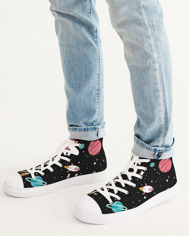 Out of This World Men's Hightop Canvas Shoe