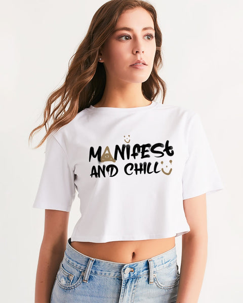 Manifest & Chill Women's Cropped Tee