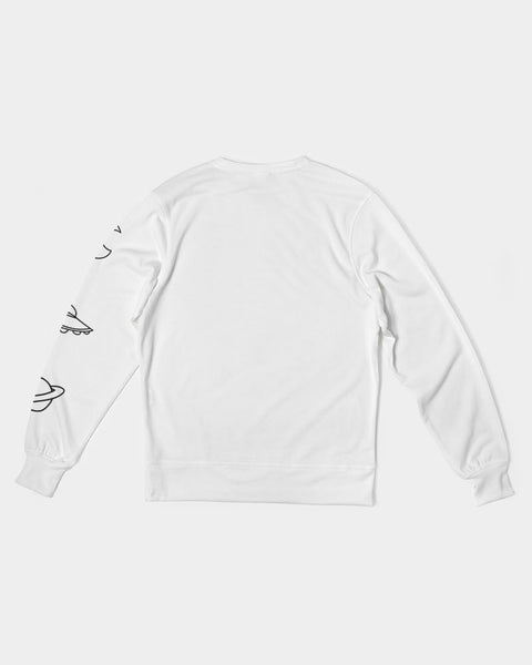 I Come in Peace Men's Classic French Terry Crewneck Pullover