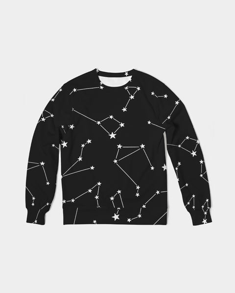 Written in the Stars Men's Classic French Terry Crewneck Pullover
