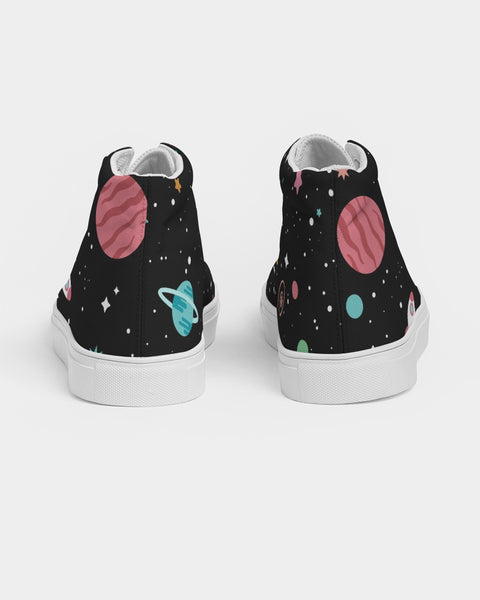 Out of This World Women's Hightop Canvas Shoe