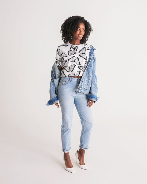 The Butterfly Women's Lounge Cropped Tee