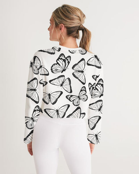 The Butterfly Women's Cropped Sweatshirt