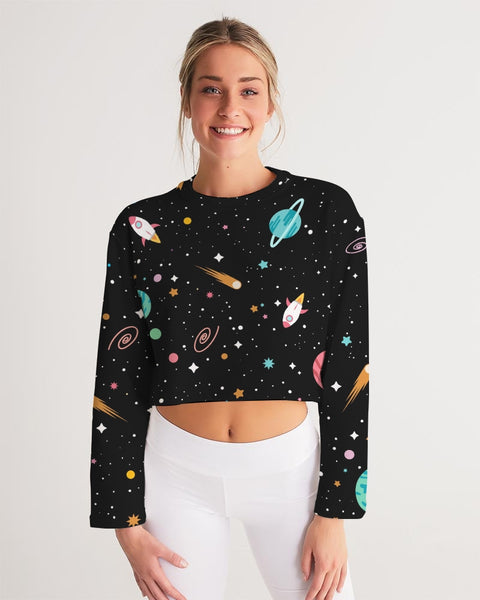 Out of This World Women's Cropped Sweatshirt