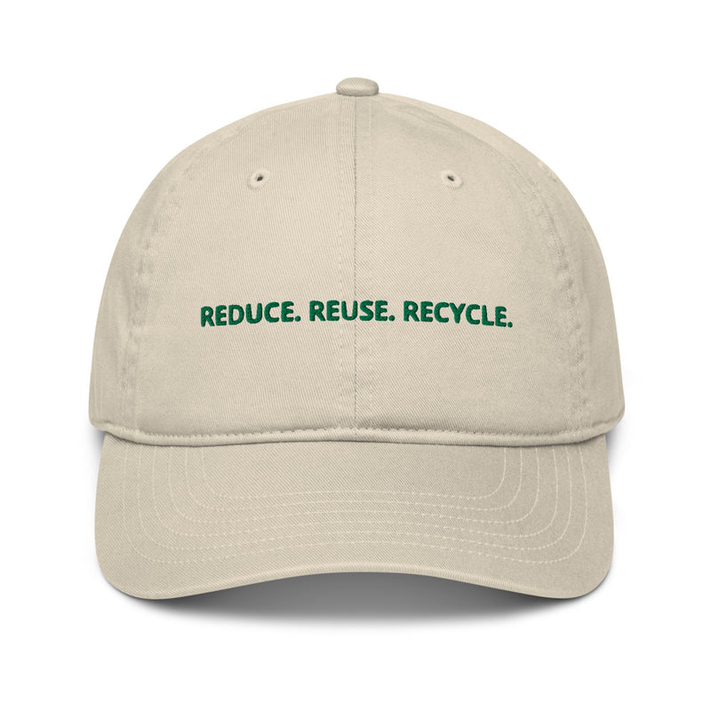 Reduce Reuse Recycle Organic Cotton Hat