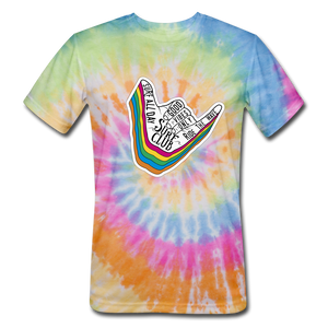Hang Loose Unisex Tie Dye T-Shirt - rainbow