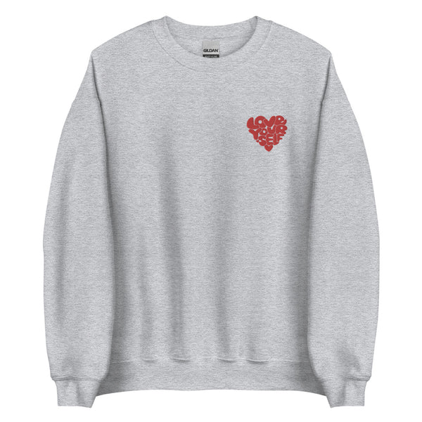 Embroidered Love Yourself Unisex Crewneck